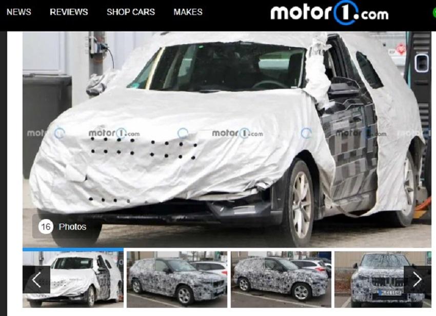全新測試車將與未來改款 X1 共享新平台。〈擷取自外媒《Motor 1》。〉