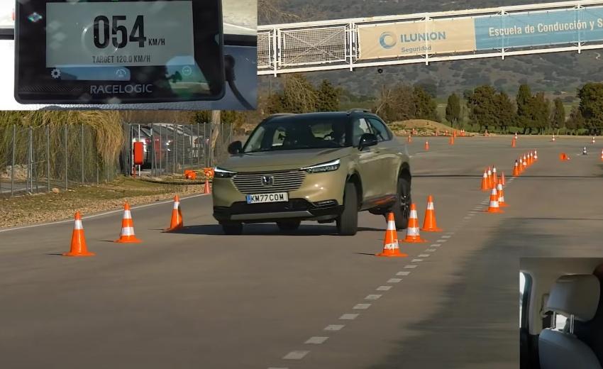 Honda 新一代 HR-V 進行麋鹿測試，最終成績為 74km/h 時速通過。