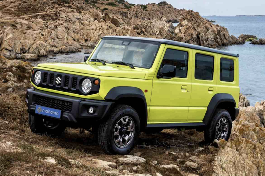 外媒指出，Jimny 五門版預計 2023 年推出。圖為預測版本。（圖片來源：擷取自 indiacarnews）