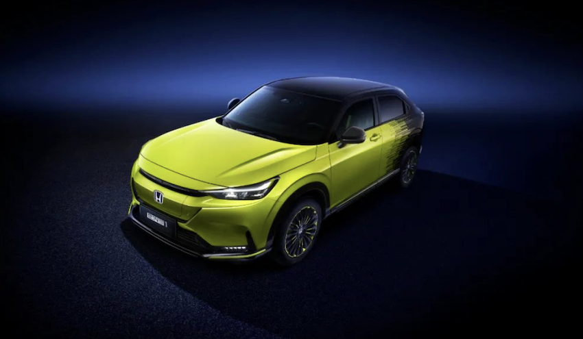 Honda e:NS1 電動休旅，車型尺碼接近 HR-V。