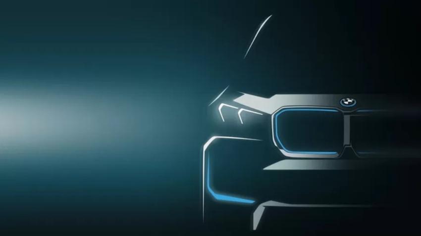BMW 釋出 iX1 入門電動車的預告圖，整體造型類似 iX3。