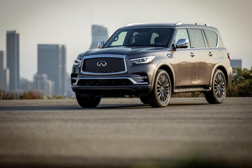 外媒指出，Infiniti 已經向經銷商展示新一代 QX80 旗艦休旅的資訊。圖為現行版。