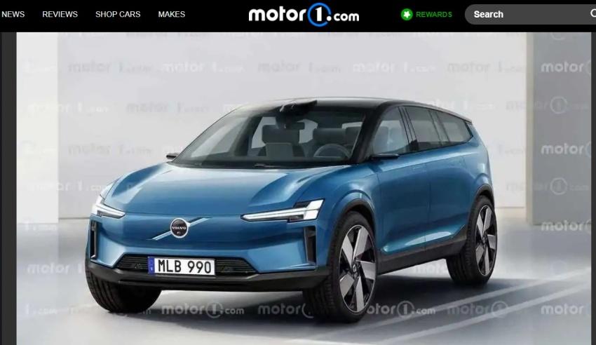 外媒繪製 Volvo Concept Recharge 量產版的預想圖，預計今年就會登場。