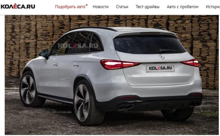 預想圖中的全新 GLC，車尾採用新世代家族化尾燈組造型。