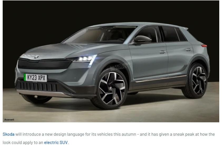 外媒繪製 Skoda 新車的預想圖，採用全新的設計語彙打造。