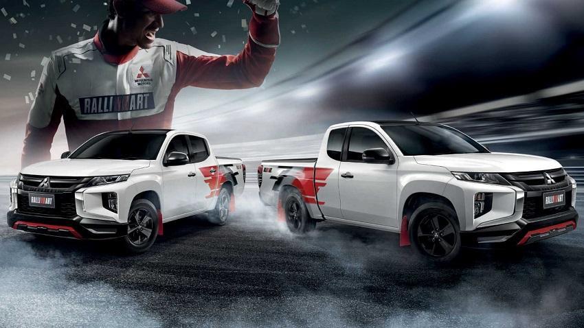 新車採用經典的紅、灰、黑配色彩繪線條，是過去 Ralliart 系列外型象徵。