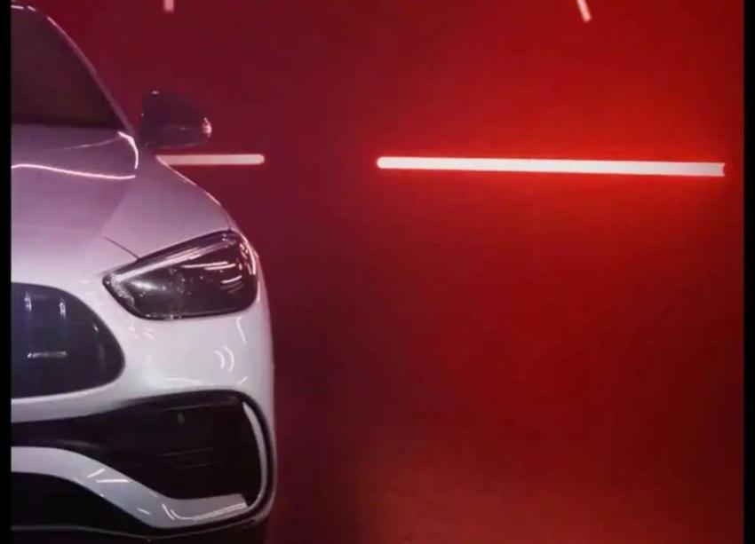 Mercedes-AMG 釋出預告片，推測是 C-Class 性能二軍 C43 新車。