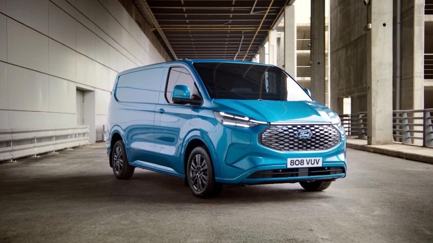 Ford 發表全新 E-Transit Custom 電動廂型車，擁有全新外觀設計。