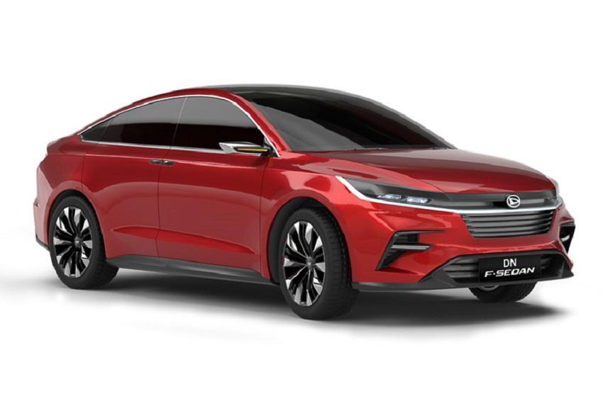 此為 Daihatsu DN F-Sedan 概念車，線條、鈑件與 Vios 測試車神似。