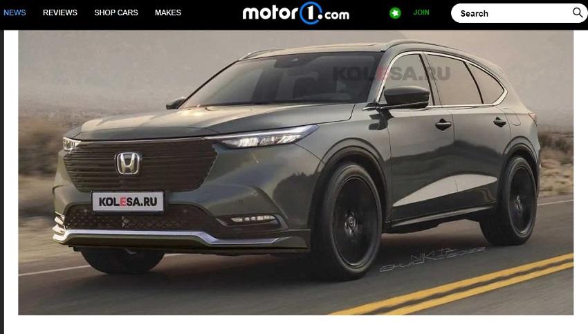 新一代 Pilot 導入 HR-V 設計語彙，整體視覺看起來更為協調。〈擷取自外媒《Motor 1》。〉