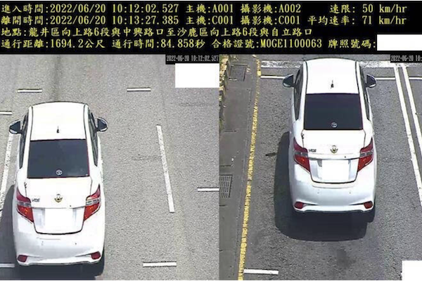 中市 3 處區間測速重啟 4 個半月 事故、死傷人數減少快一半