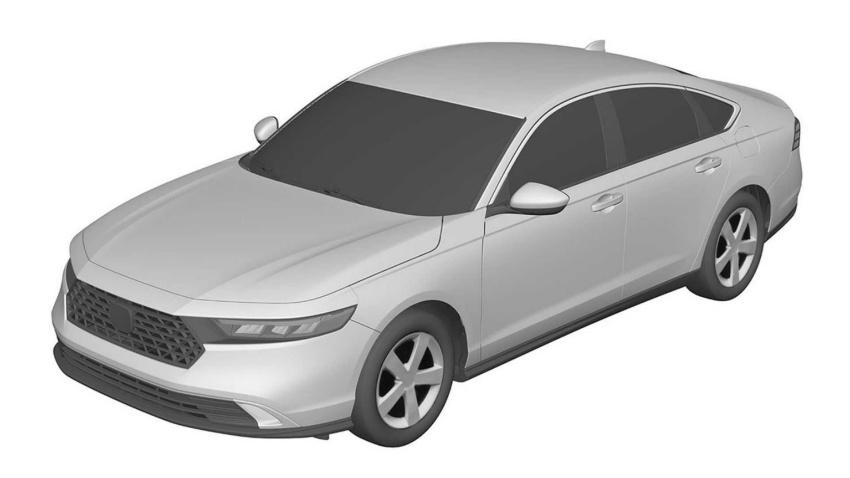 Honda 新一代 Accord 專利圖曝光，採用新世代家族設計語彙打造。