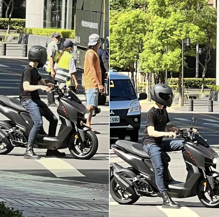疑似三陽新車被捕捉到在拍攝廣告。