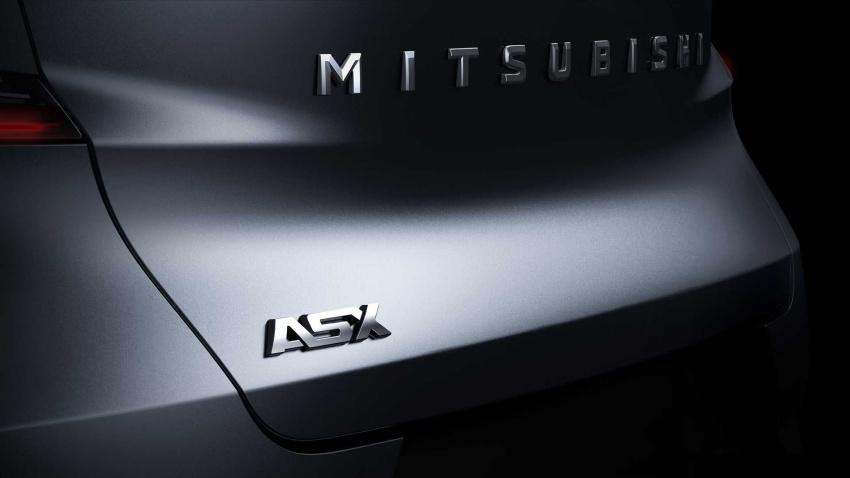 三菱釋出新一代 ASX 跨界休旅的車尾預告圖，將於 20 日巴黎車展上首演。