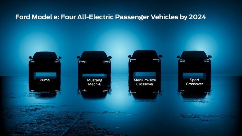 Ford 今年釋出的電動車預告中，將推出 3 款全新電動乘用車。