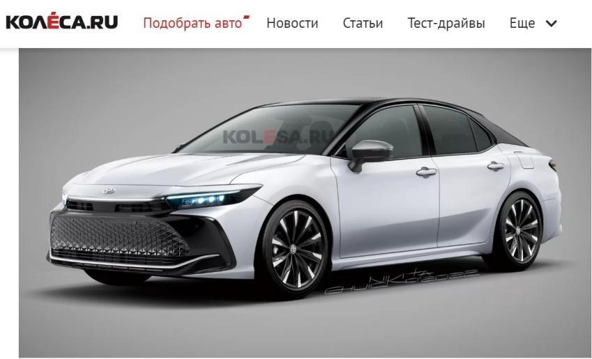 外媒釋出新一代 Toyota Camry 預想圖，運用 Crown 車系的新設計語彙。