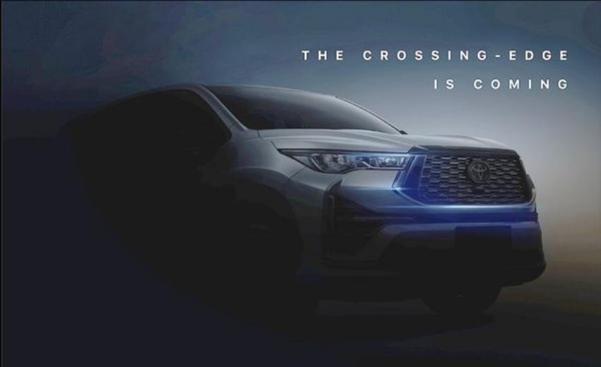 Toyota 釋出新 Innova 預告圖，車頭樣貌與 Corolla Cross 相仿。
