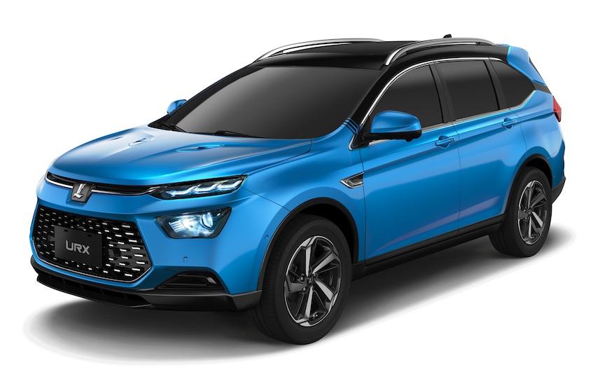 小改款 Urx Neo，車頭換上蜂巢式水箱護罩，搭配上方「L U X G E N」字樣呈現。圖為現行款。