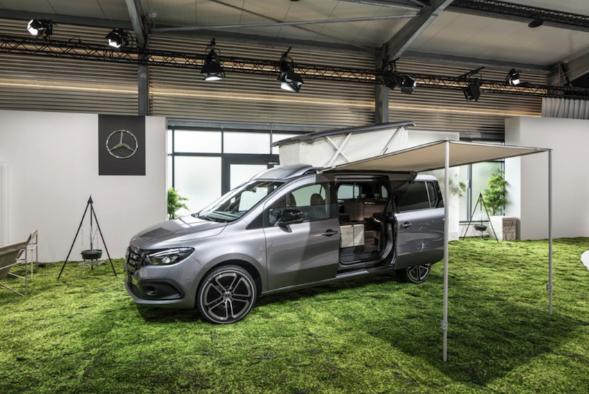 賓士發表 Concept EQT Marco Polo1 露營車，明年下半年會推出。