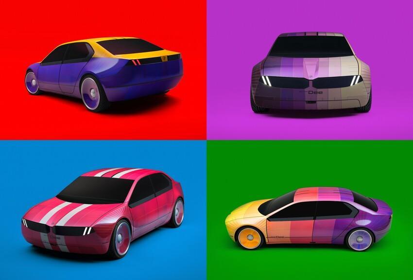 BMW 的 i Vision Dee 概念車，可變色的技術來自台灣電子紙大廠元太。