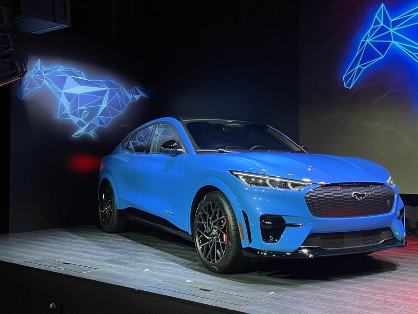 北美 Ford Mach-E 大幅調降售價，今年台灣導入有望受惠。（圖片來源：記者陳弘智攝）