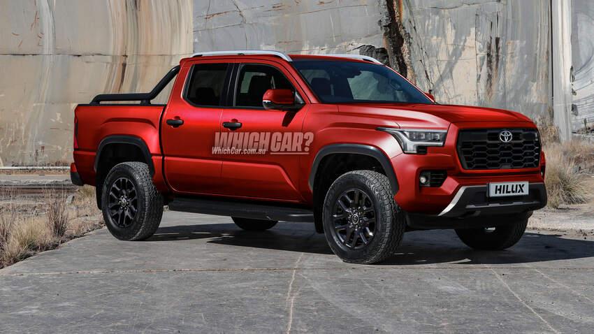 外媒繪製大改款 Hilux 假想圖，搶先預覽未來的可能樣貌。