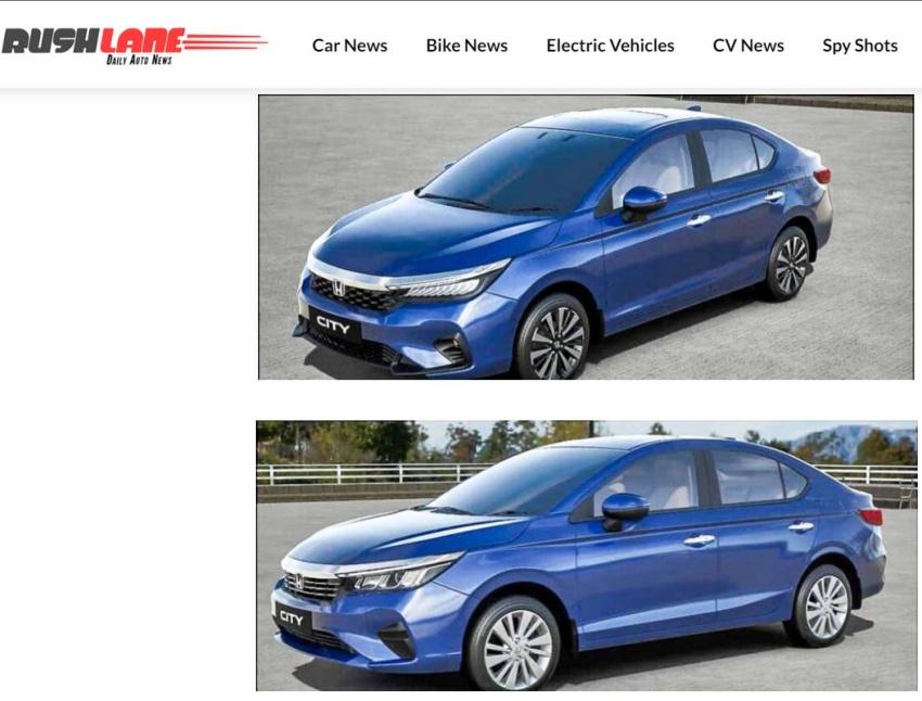 Honda 小改款 City 外觀造型提前流出，高階車型運動感更強烈。