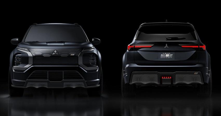概念車 Vision Ralliart Concept 擁有狂野的外觀套件，彰顯性能車身分。