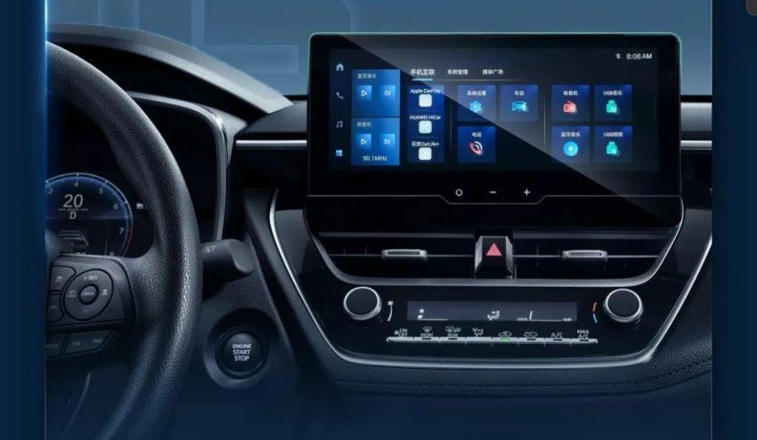 中國新款 Corolla Cross 改搭 10.25 吋長型中控螢幕。
