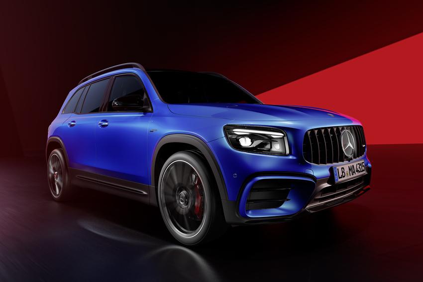 AMG 車型透過多項專屬配置，提升自身的性能氣勢。上圖為 GLA，下圖為 GLB。