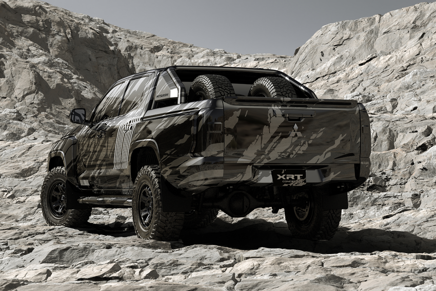 Triton XRT 概念皮卡整體造型相當成熟，相信與實車樣貌應相去不遠。