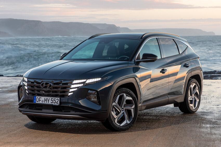 南陽實業預告 Tucson L 油電車型將在今年第二季登場。圖為歐規車型。