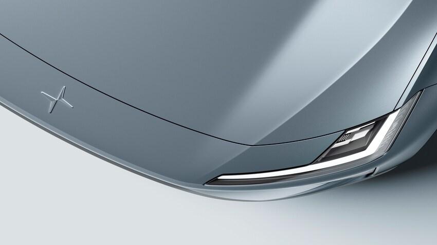 高性能純電品牌 Polestar 釋出一張車頭局部圖，預告將在上海車展推出全新跑旅作品。
