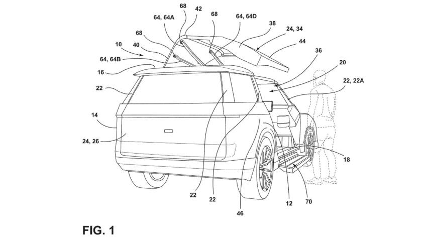 Ford 提出全新鷗翼車門的專利，擁有超大進出空間。