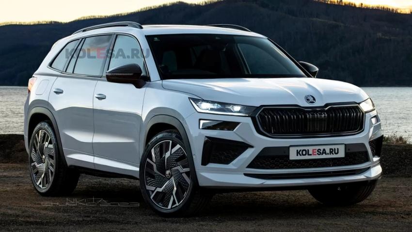 外媒繪製新一代 Skoda Kodiaq 預想圖，車頭多處都有進行改動。