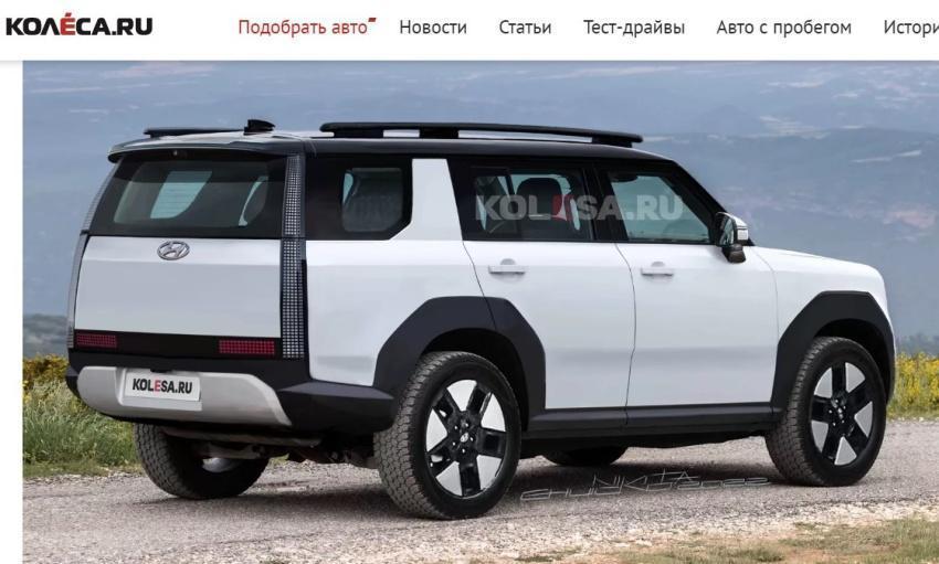 車尾預期導入 Staria 全新 MPV 的直列尾燈組。（圖片來源：翻攝自kolesa.ru）