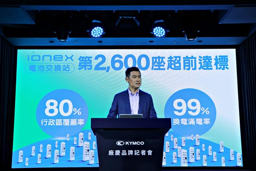 光陽提前完成 2,600 座換電站建設。