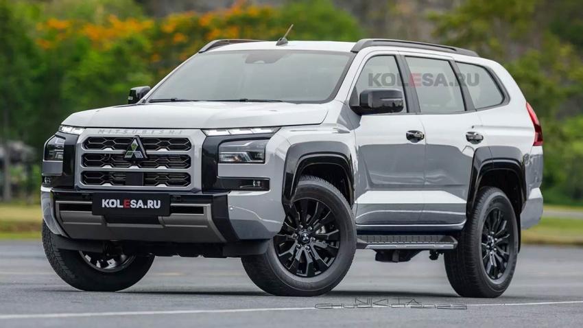 外媒以新一代 Triton 為基礎，繪製全新 Pajero Sport 的外觀預想圖。