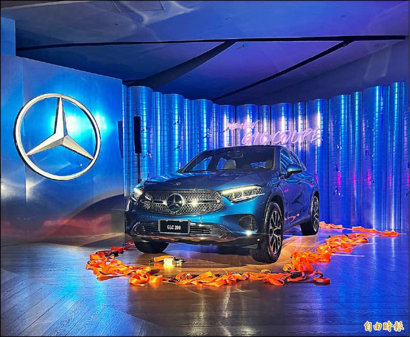 GLC200 4MATIC Coupe外觀為Avantgrade套件，賦予優雅氣息。（記者陳英傑攝）
