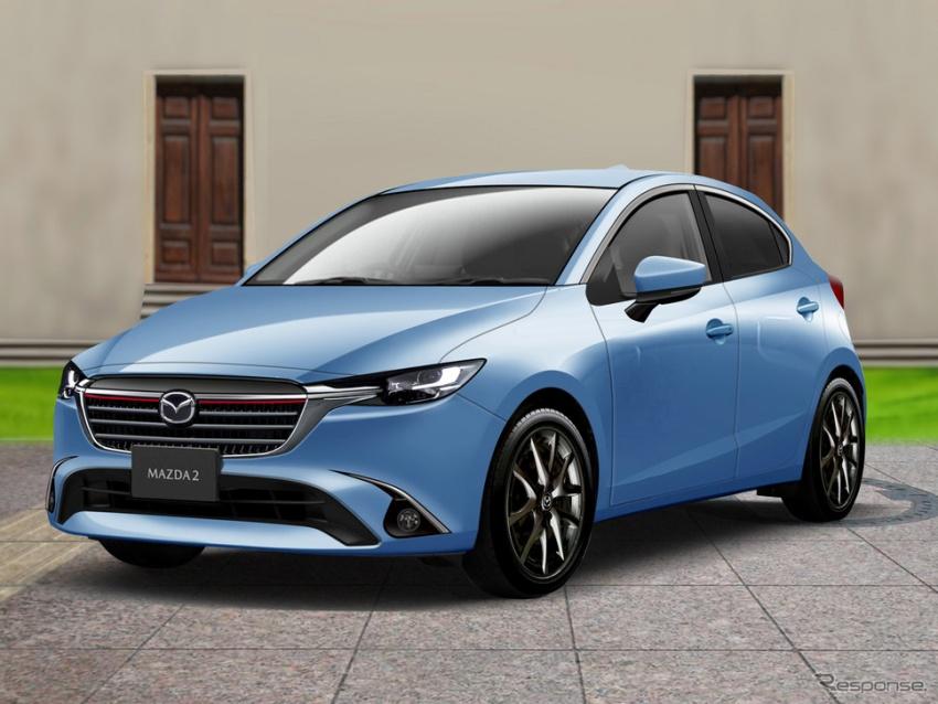 日媒釋出新一代 Mazda 2 外觀預想圖，預計明年下半年登場。