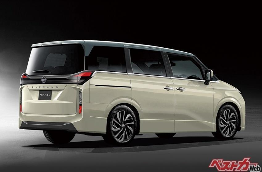 新一代 Elgrand 競爭對手鎖定 Toyota Alphard，同樣主打舒適豪華車室。圖為預想圖。