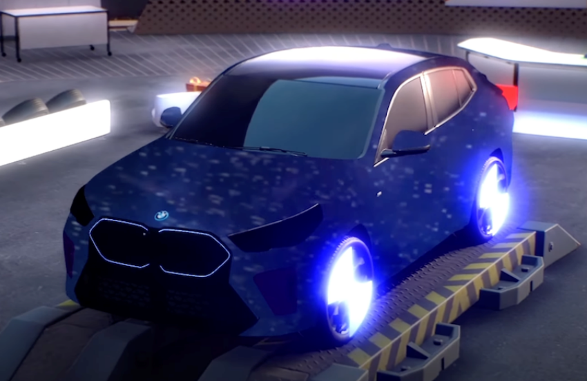 BMW 在《堡壘之夜》遊戲中，率先公布 iX2 的輪廓、外型。