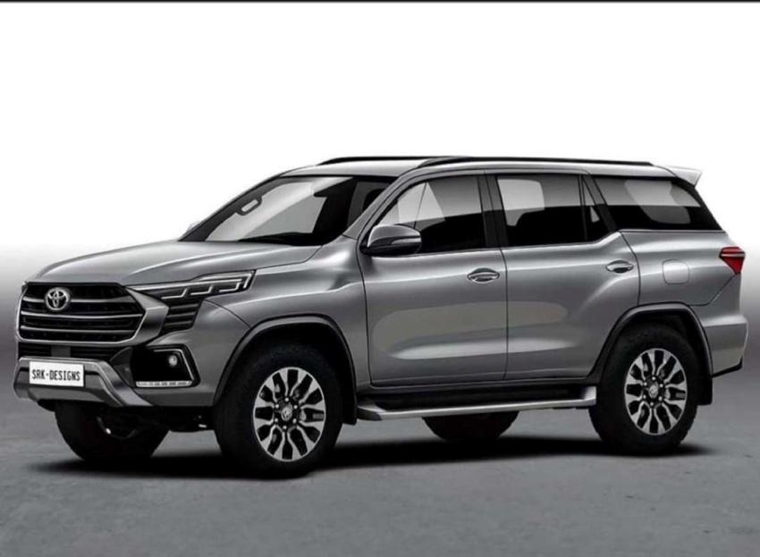 外媒釋出新一代 Toyota Fortuner 預想圖，比起現行世代（下圖）更加霸氣。