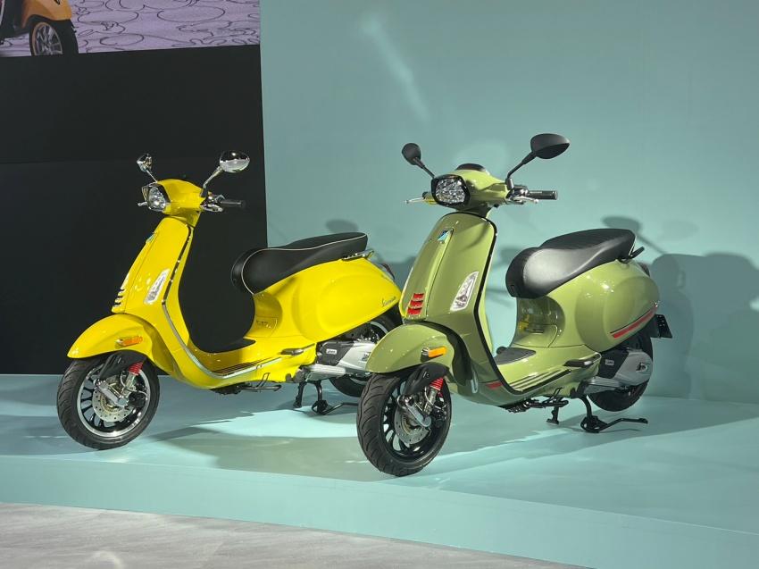 Vespa 在台北車展現場展出多款今年推出的熱銷車款。