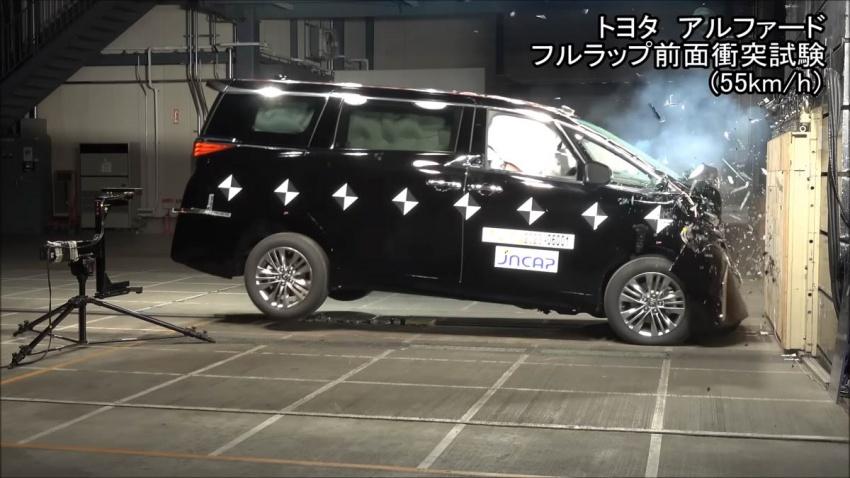 新一代 Toyota Alphard 在各項安全性測試車都拿下優異成績，僅在行人頭部防護遭遇滑鐵盧。