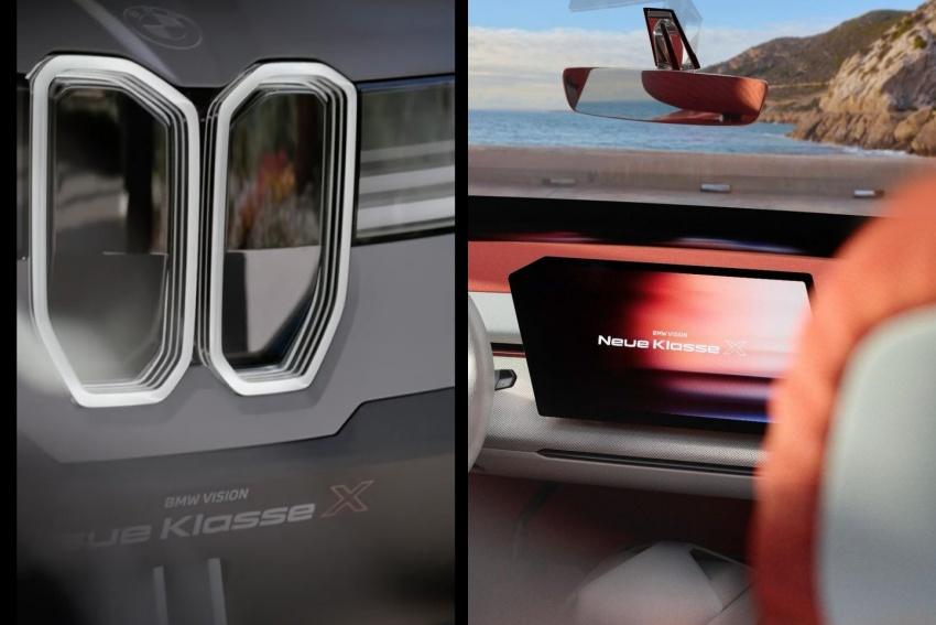BMW 釋出 Vision Neue Klasse X 概念休旅預告圖，展示全新車頭造型。