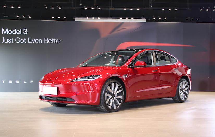 Tesla Model 3 煥新版實車台灣首度曝光！最快 5 月可交車