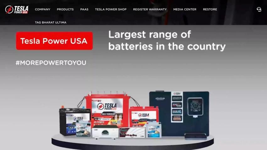 印度電池公司名為 Tesla Power，甚至總部剛好與 Tesla 汽車位於同一州。
