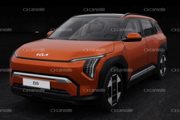 Kia 入門休旅 EV3 發表前夕實車疑似曝光！內裝維持高科技感舖陳