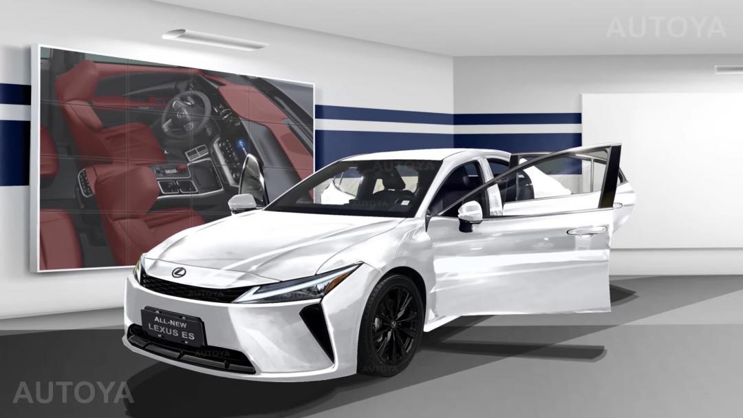 借鏡 Camry 的操作套路？Lexus ES 改款模擬圖有既視感